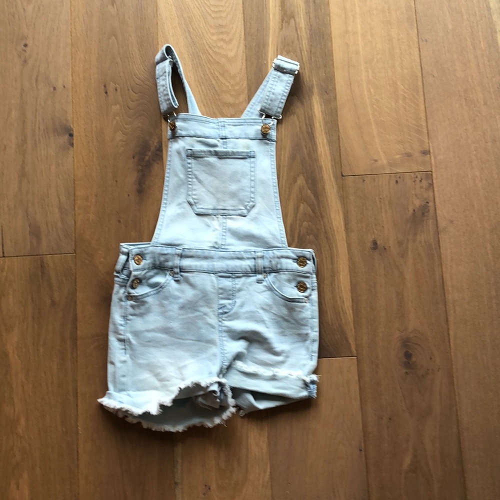 Light blue overalls